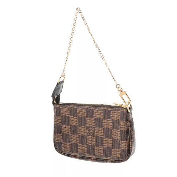 LOUIS VUITTON Damier Mini Pochette Accessoires Brown - Picture 2 of 12